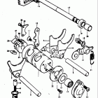 TM400 1971-1975 Механизм  переключения передач