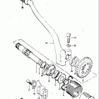 TM400 1971-1975 Кик стартер