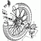 TM125 1973-1975 Переднее колесо