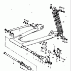 TM125 1973-1975 Маятник задний