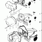 TS50 1971-1974 Rear combination lamp - reflector