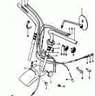 MT50 1973 Handlebar - front fender - control cable