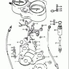 GT550 1972 Спидометр-тахометр