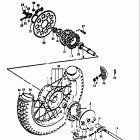 TS185 1971-1972 Заднее колесо