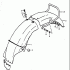 GT750 1972 Заднее крыло