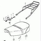 TS250 1971-1972 Сидение