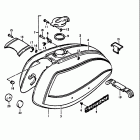 GT750 1972 Топливный бак