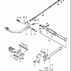 TS250 1971-1972 Prop stand - footrestbar