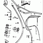 TS400 1972 Handlebar - control cable