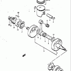 TS250 1971-1972 Piston - crankshaft
