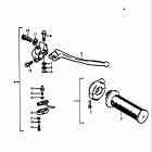 TS125 1971-1972 Handle switch rh