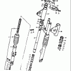 GT380 1972 Передняя вилка
