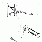 TS250 1971-1972 Handle switch rh