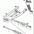 TS250 1971-1972 Маятник задний