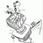 TS125 1971-1972 Цилиндр