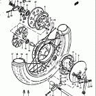 GT380 1972 Заднее колесо