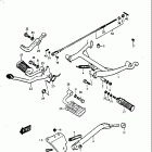 GT380 1972 Центральная подножка