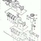 GT550 1972 Piston - crankshaft