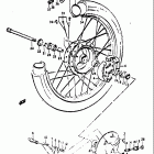 TS250 1971-1972 Переднее колесо