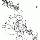 RV90 1972 Заднее колесо