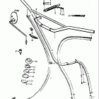 TS250 1971-1972 Handlebar - control cable
