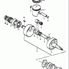 TS185 1971-1972 Piston - crankshaft