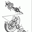 TS125 1971-1972 Заднее колесо