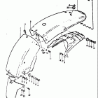 TS250 1971-1972 Заднее крыло