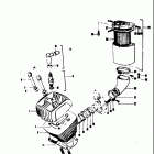 TC120 1971 Cylinder - air cleaner