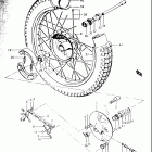 TS250 1969-1970 Переднее колесо