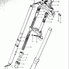 TS250 1969-1970 Front fork (ts250-2)