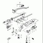 T500 1,2,3 1968-1970 Механизм  переключения передач