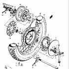 T500 1,2,3 1968-1970 Заднее колесо