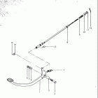 TS250 1969-1970 Педаль тормоза