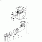 TS250 1969-1970 Воздухозаборник