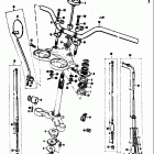 T305 TC305 1969 Handlebar damper-handlebar-cables