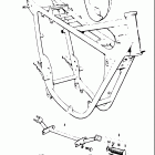 T20 TC250 1969 Frame - center stand - footrest bar - fram left cover