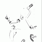 T20 TC250 1969 Oil plug - oil filler pipe-drive chain-gear shifting cam...