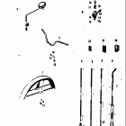 A100 AS100 AC100 1969 Front fender-handlebar-control cables-starter lever