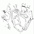 T20 TC250 1969 Frame - frame left cover - oil tank - oil tank outlet - ...