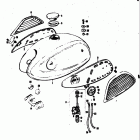 T305 TC305 1969 Fuel tank-fuel cock