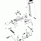 A100 AS100 AC100 1969 Gear shifting cam-gear shifting lever-kick starter lever