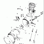 T20 TC250 1969 Ignition switch-head lamp-high beam indicator lamp - com...