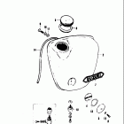 A100 AS100 AC100 1969 Oil tank-oil tank outlet