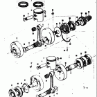 T305 TC305 1969 Piston - crankshaft