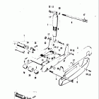 A100 AS100 AC100 1969 Rear swinging arm-rear shock absorber