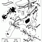 80K10 K11 K15 1968 Frame-cover-rear fender - seat - tail / brake lamp