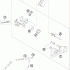 450 XCW CE CHASSIS Тормозной суппорт задний
