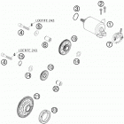 450 XCW SD ENGINE Электрический стартер
