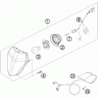 250 XCFW CE CHASSIS Фара